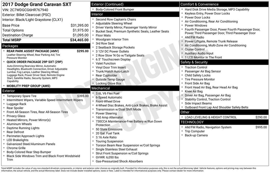 dodge grand caravan 2017 2C7WDGCG6HR767940 image dodge grand caravan 2017 2C7WDGCG6HR767940 image